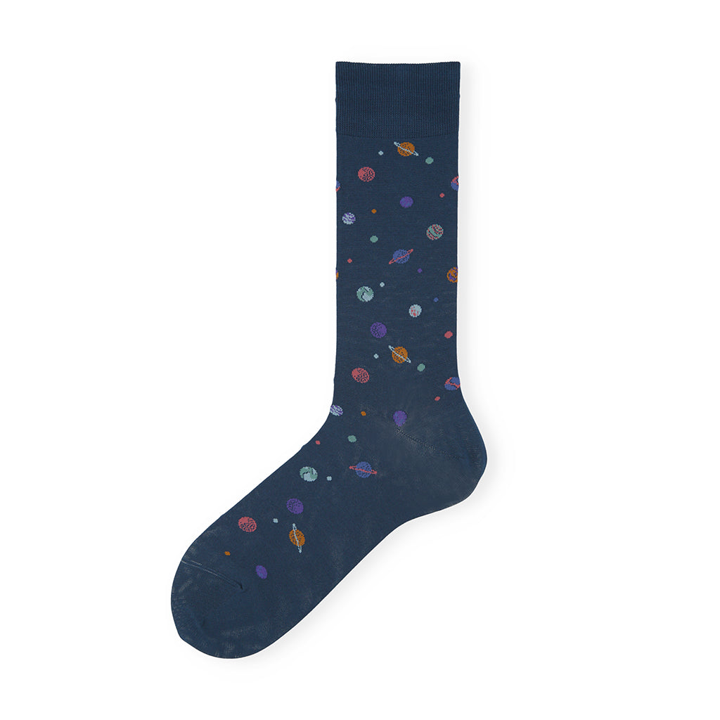 Silky Cotton Planet  Crew Socks