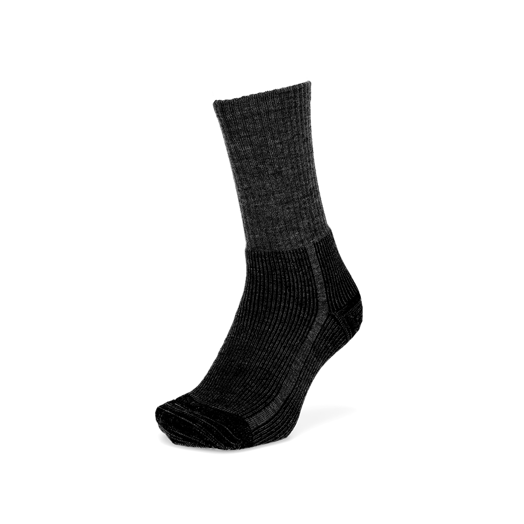 Merino Hiking Crew Socks - Black (MEN)