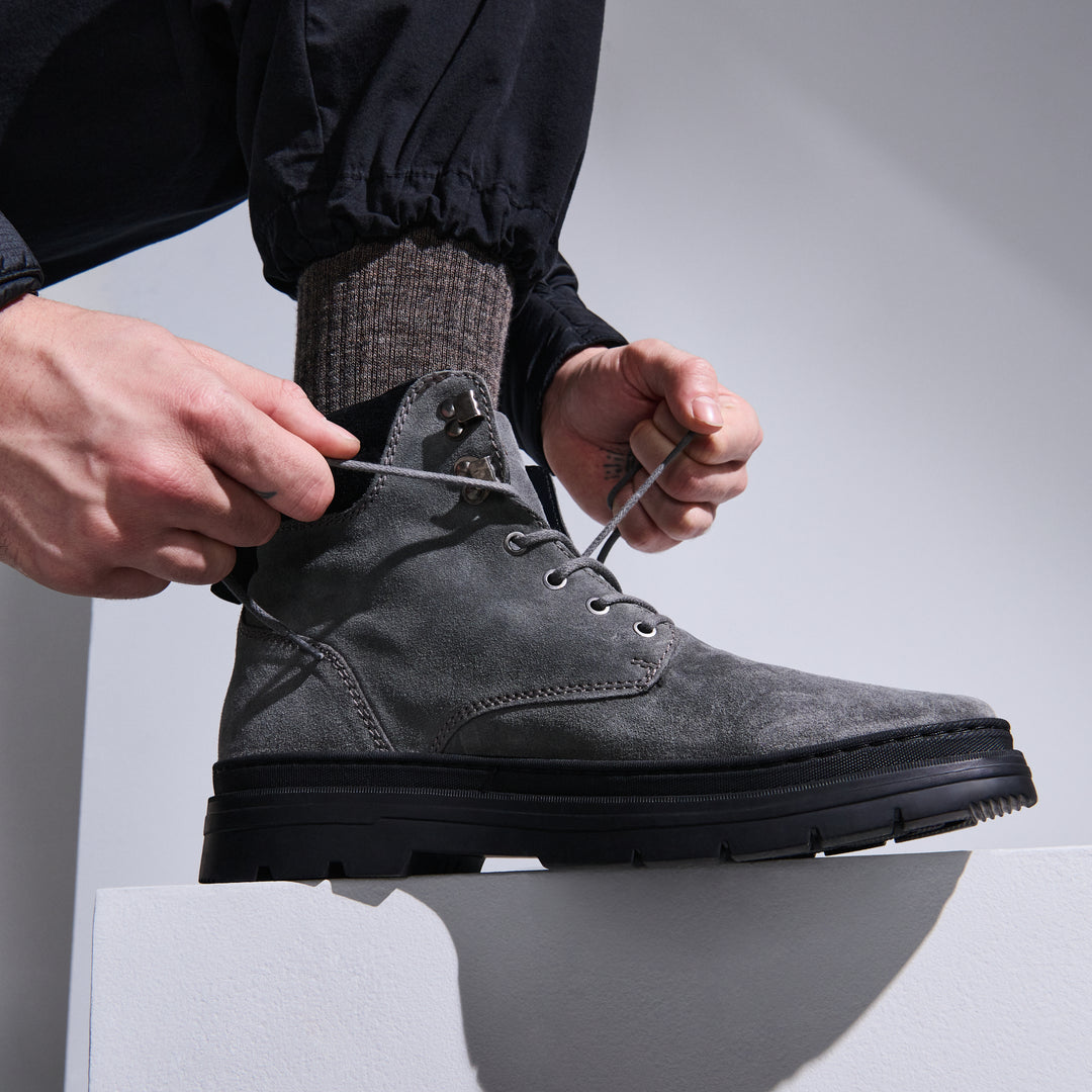Merino Hiking Crew Socks - DarkBrown (MEN)