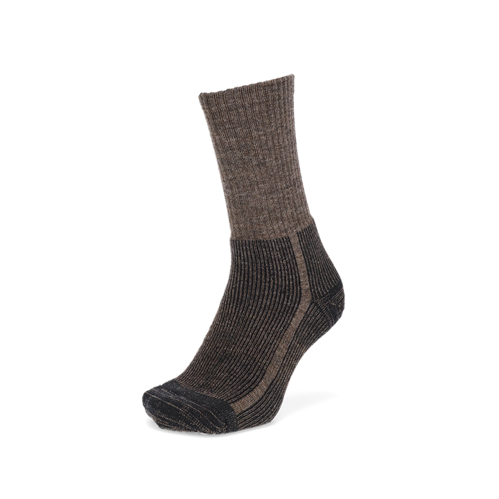 Merino Hiking Crew Socks - DarkBrown (MEN)