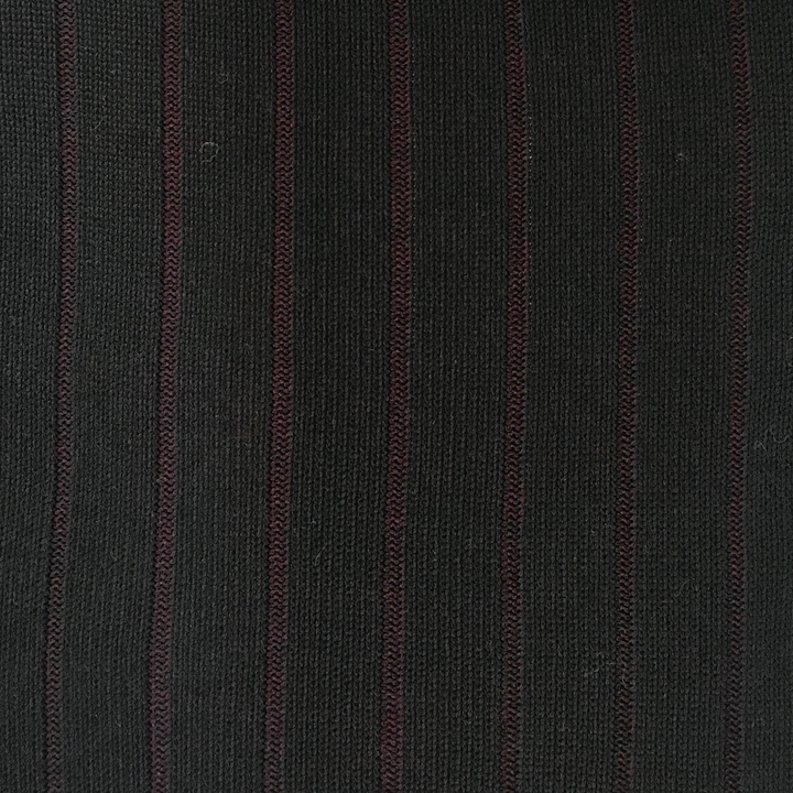 Premium 9x2 Rib Cotton Crew Socks - BlackWine (MEN)