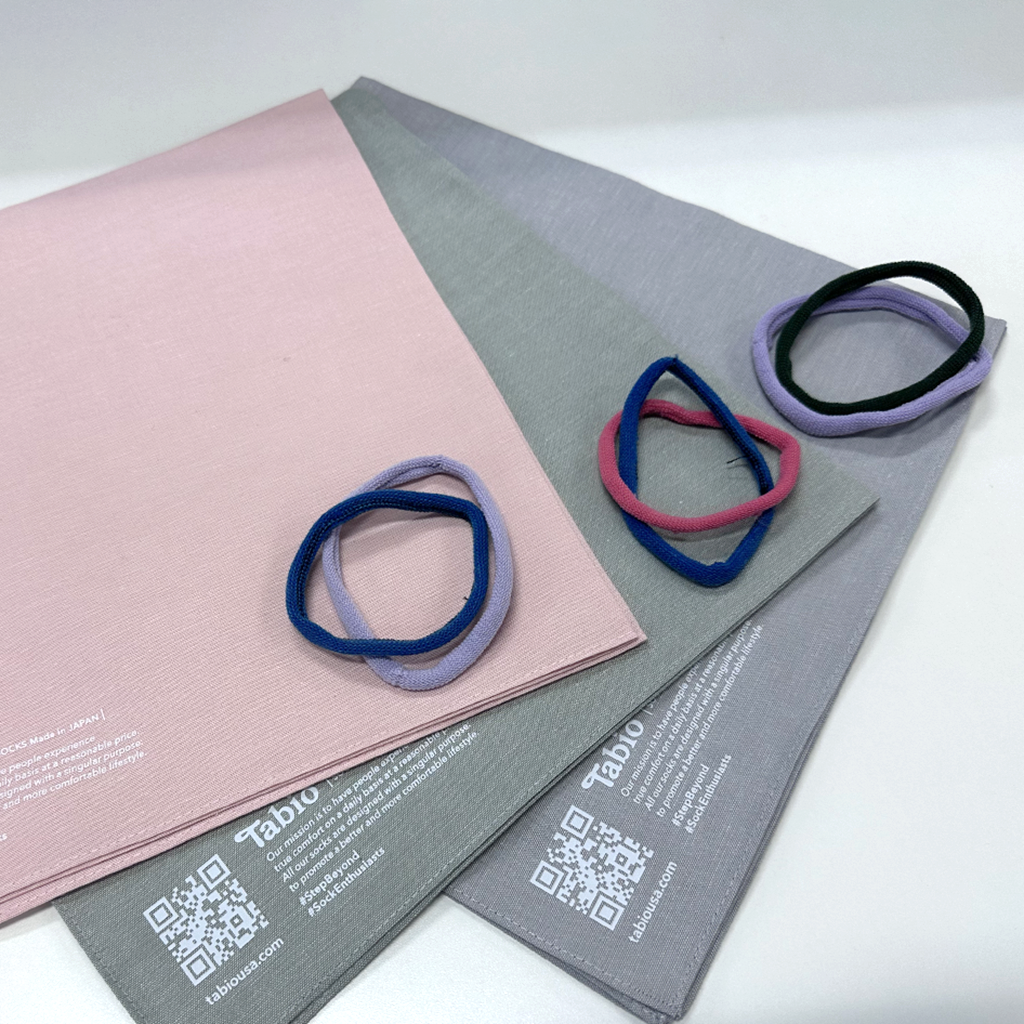 Japanese Furoshiki Wrap - Pink, LightGreen, Grey