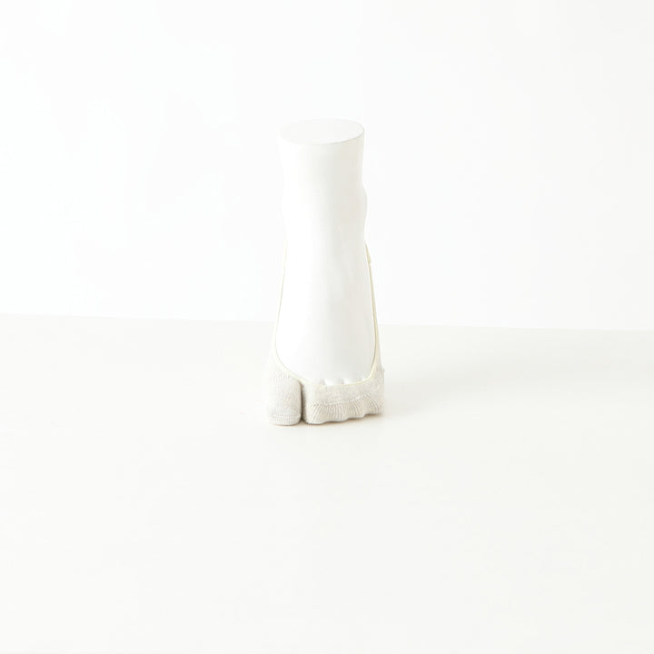 Cotton Tabi No-Show Socks - Ivory