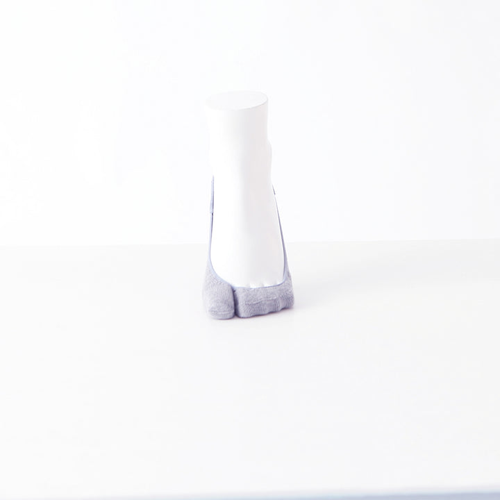Cotton Tabi No-Show Socks - LightGrey