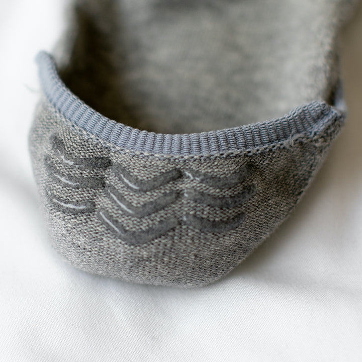 Cotton Tabi No-Show Socks - LightGrey