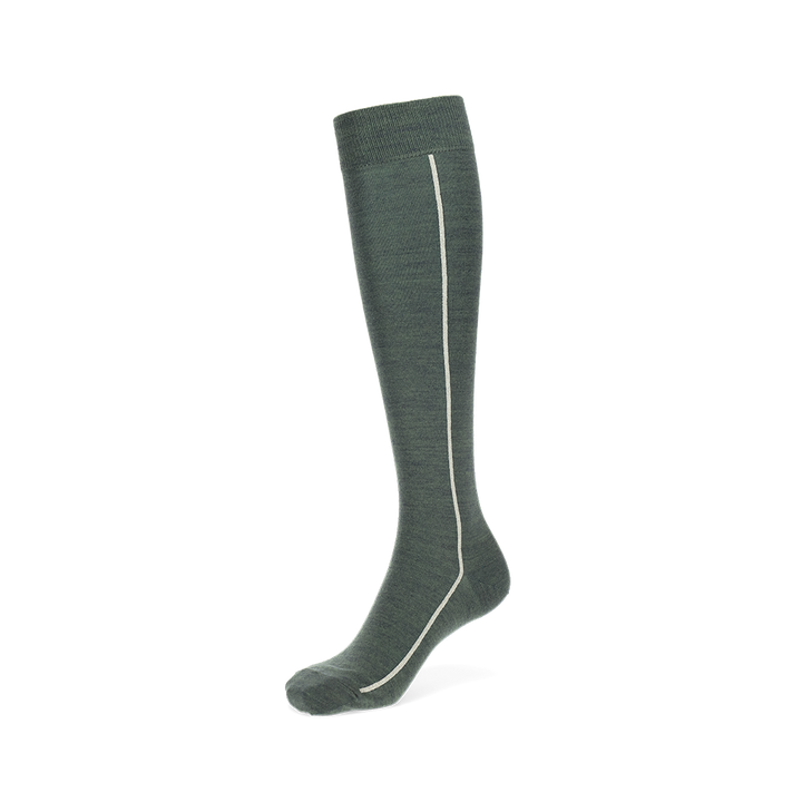 Glitter Line Light Merino Knee-High Socks - BlueGreen