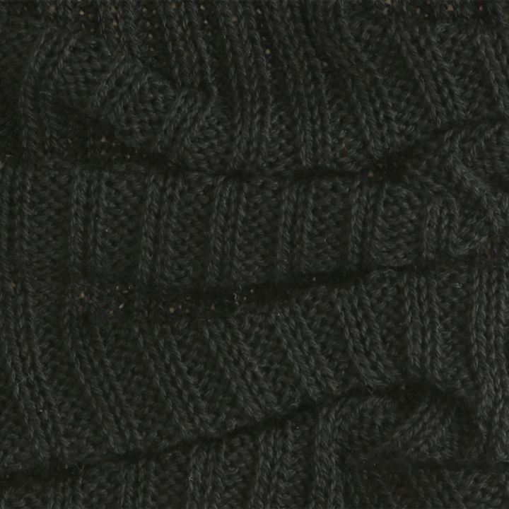 Ribbed Cotton Leg Warmers - Black