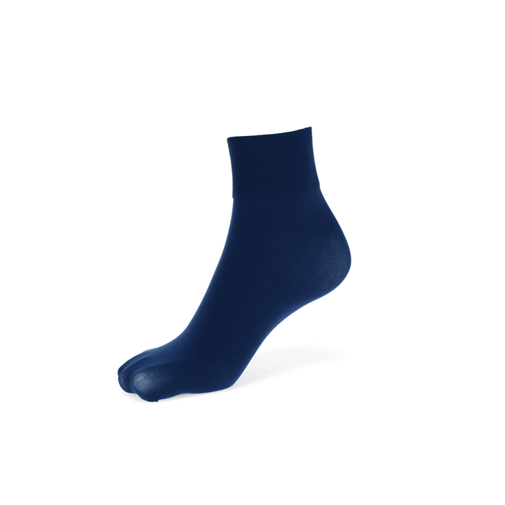40-denier Short Crew Socks - Navy