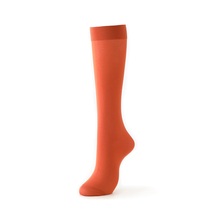 70-denier Knee-High Socks - Orange
