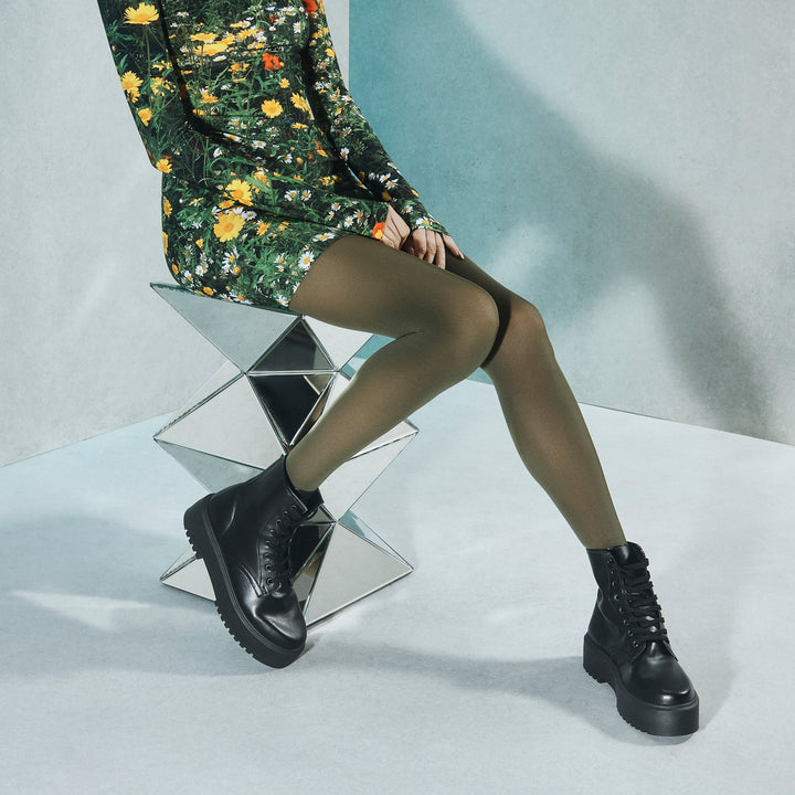 60-denier Premium Tights - Olive
