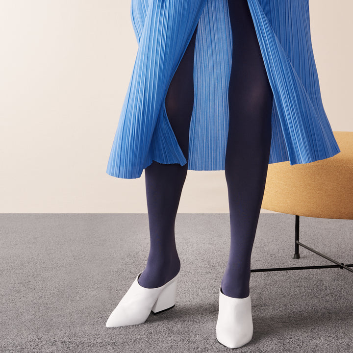 80-denier Premium Tights - VintageBlue