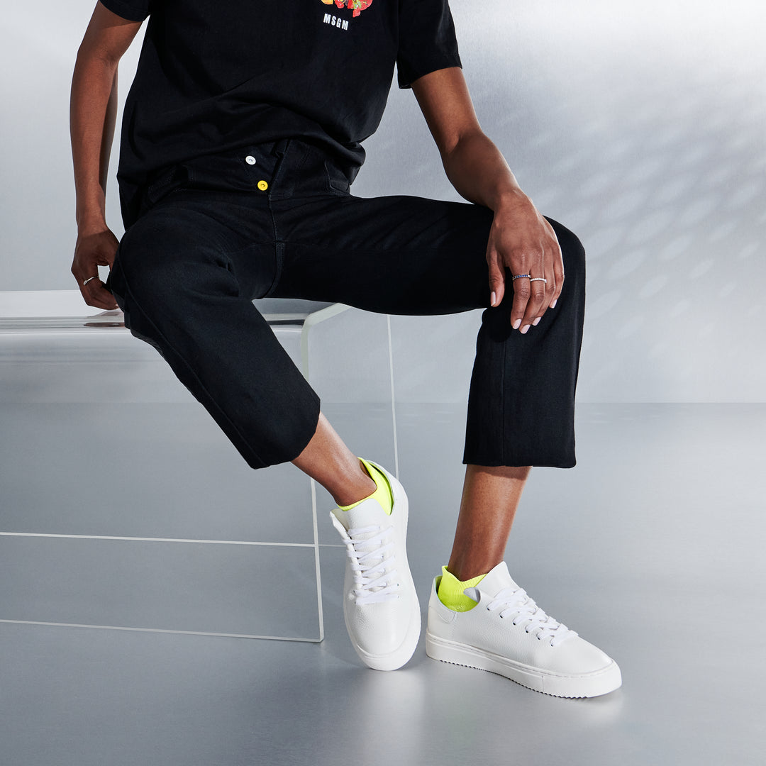 Water-Repellent Sneaker Socks - YellowGreen (WOMEN)