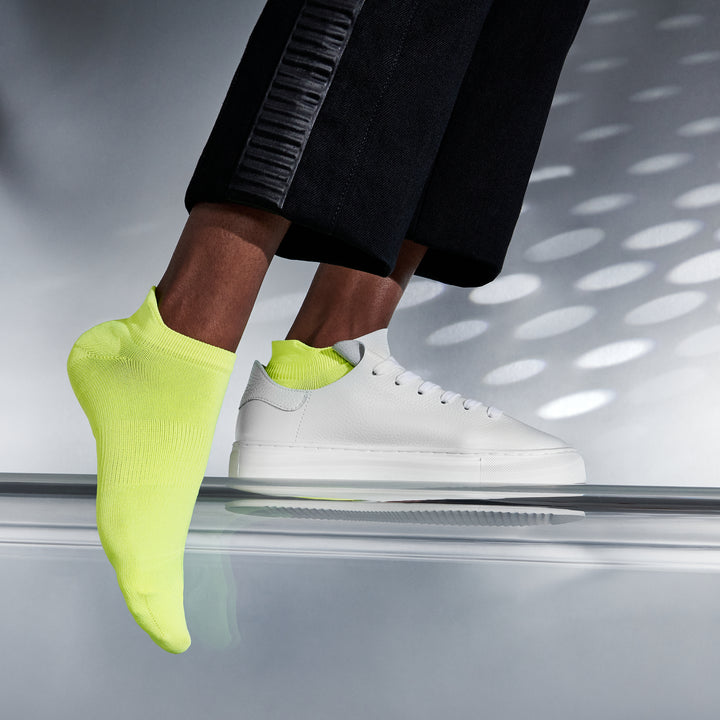 Water-Repellent Sneaker Socks - YellowGreen (WOMEN)