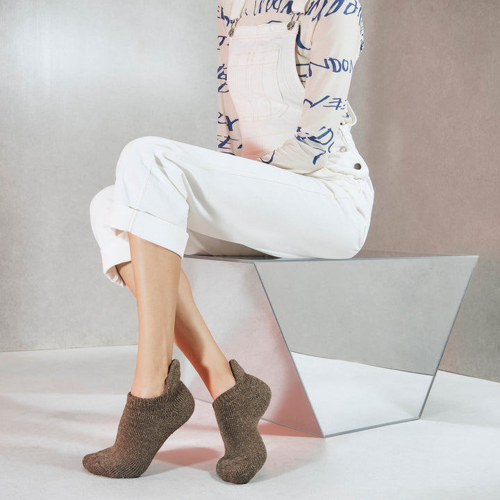 Bulky Pile Lounge Socks - KhakiBrown (WOMEN)