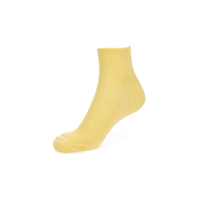 SAFILIN Short Crew Socks - Yellow
