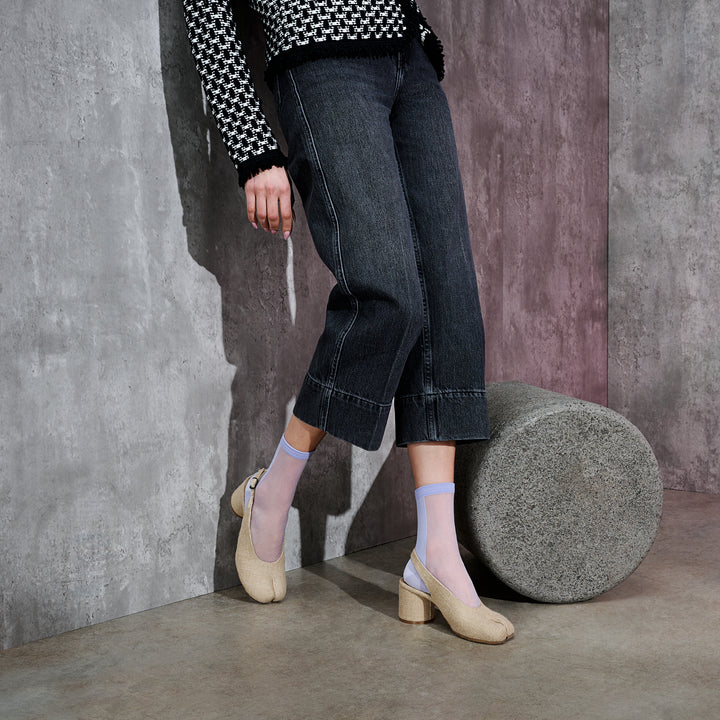 Two-Tone Tabi Crew Socks