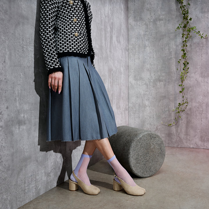 Two-Tone Tabi Crew Socks