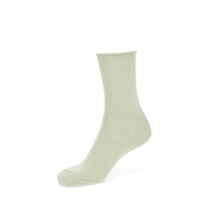 Super Extra Fine Merino Crew Socks - LightGreen (WOMEN)