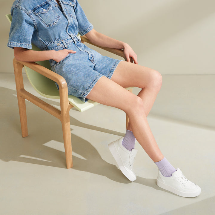 Premium Silky Cotton Short Crew Socks