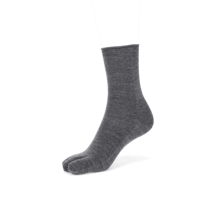 Super Extra Fine Merino Tabi Crew Socks - DimGrey (WOMEN)