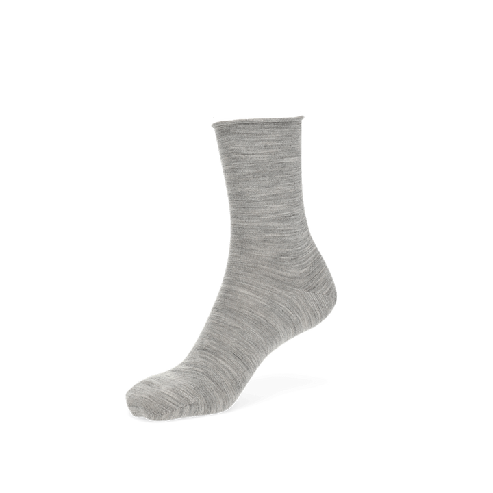 Super Extra Fine Merino Crew Socks - Grey (WOMEN)