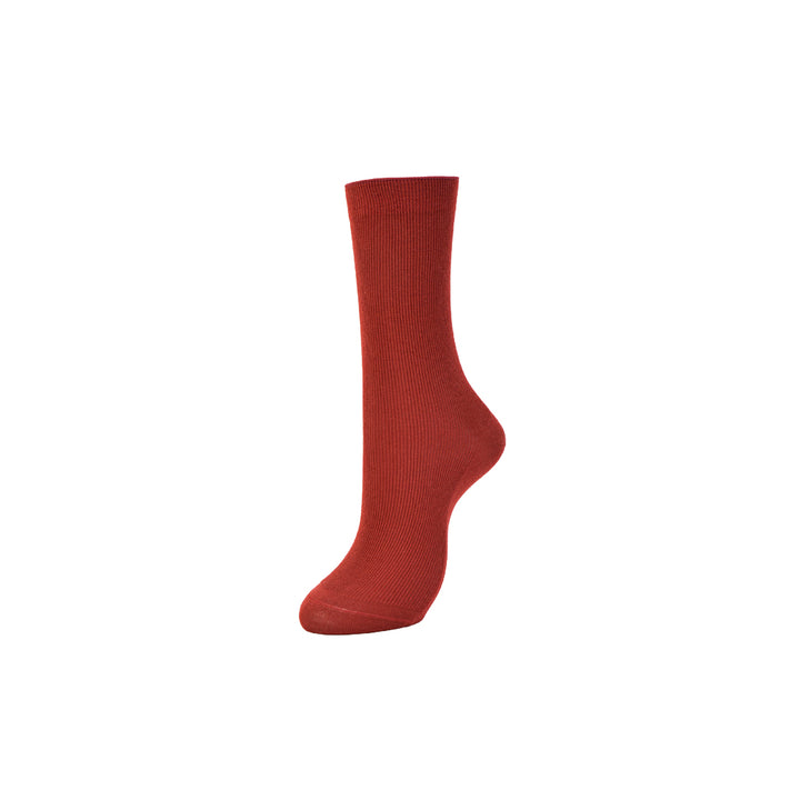Premium Finest Merino Crew Socks - DarkRed