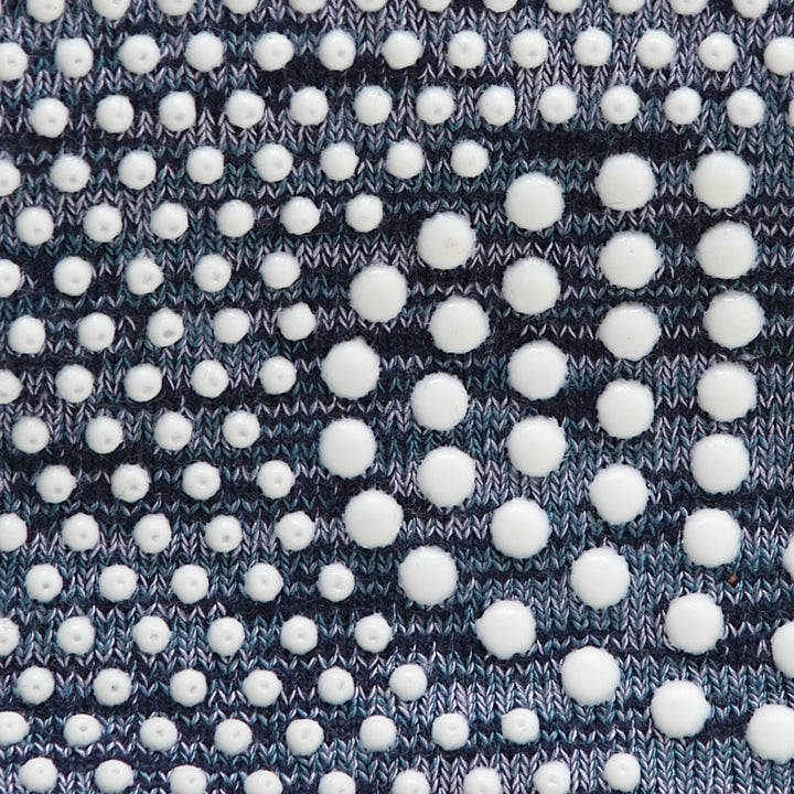 Reflexology Cotton Toe  Crew Socks - Navy