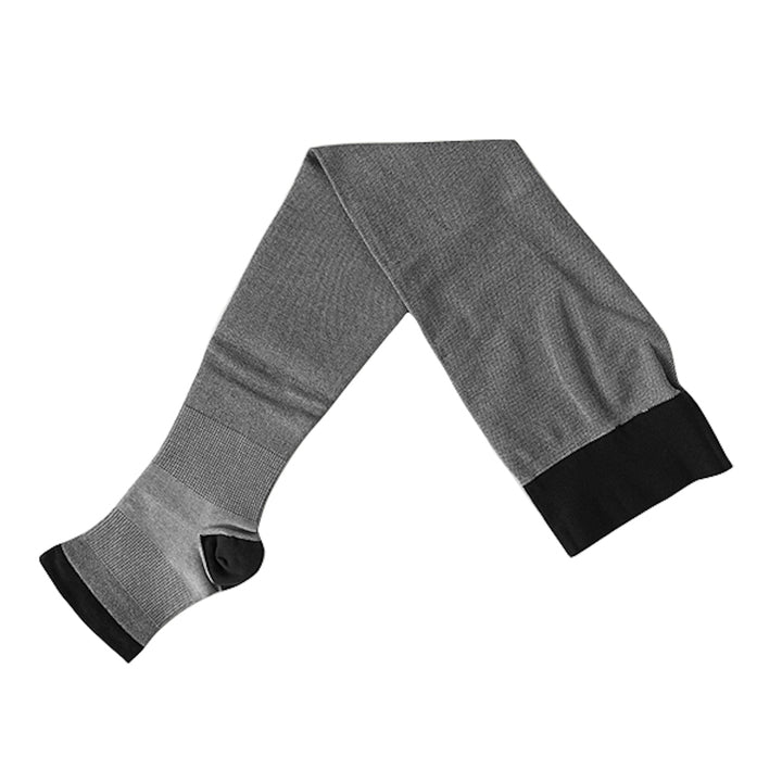Nighttime Compression Thigh-High Socks - Grey