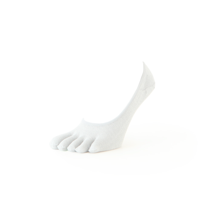 Toe No-Show Socks - White (MEN)