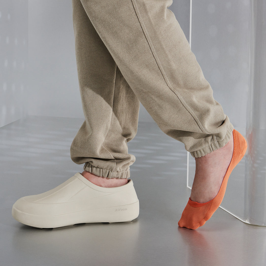 Perfect Fit No-Show Socks with COOLMAX®︎ fiber - Orange (MEN)