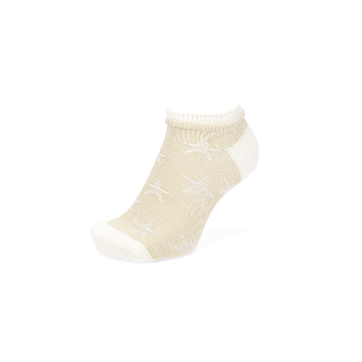 Vintage Star Cotton Sneaker Socks - Ivory (MEN)