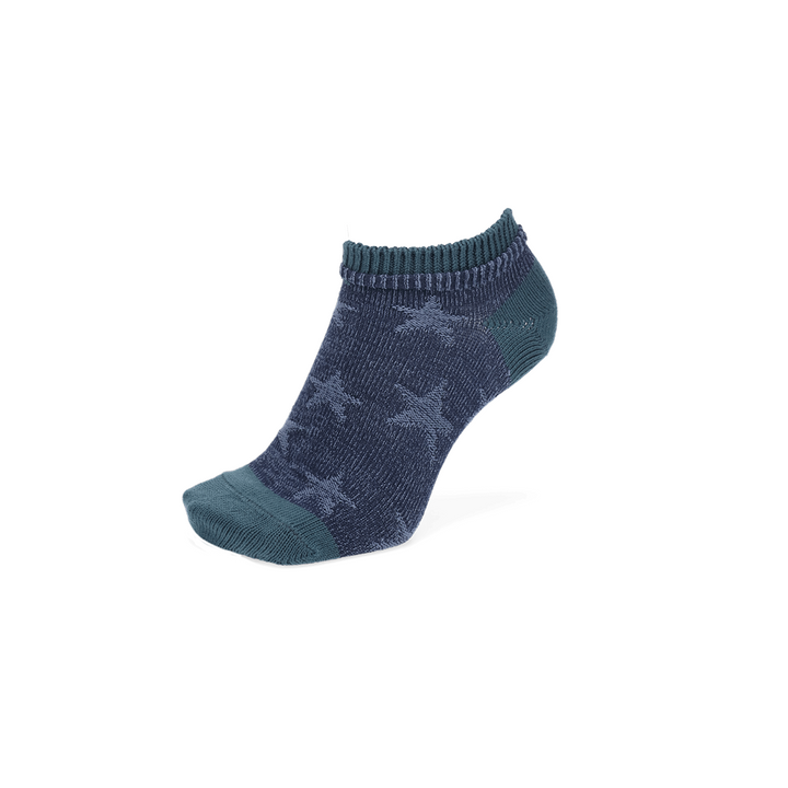 Vintage Star Cotton Sneaker Socks - VintageBlue (MEN)