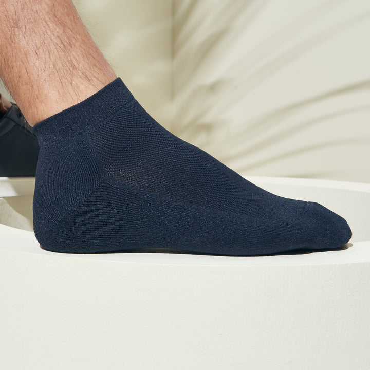High-Standard Washi Pile Sneaker Socks - DarkNavy