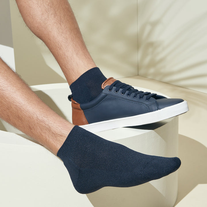 High-Standard Washi Pile Sneaker Socks - DarkNavy