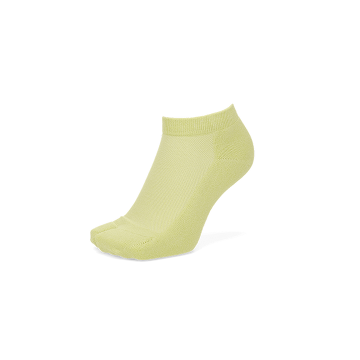 High-Standard Washi Pile Tabi Sneaker Socks - LimeYellow