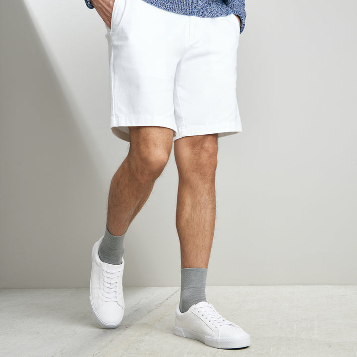 High-Standard Cotton Pile Short Crew Socks - DimGrey