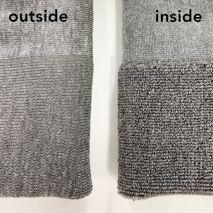 High-Standard Cotton Pile Crew Socks - DimGrey