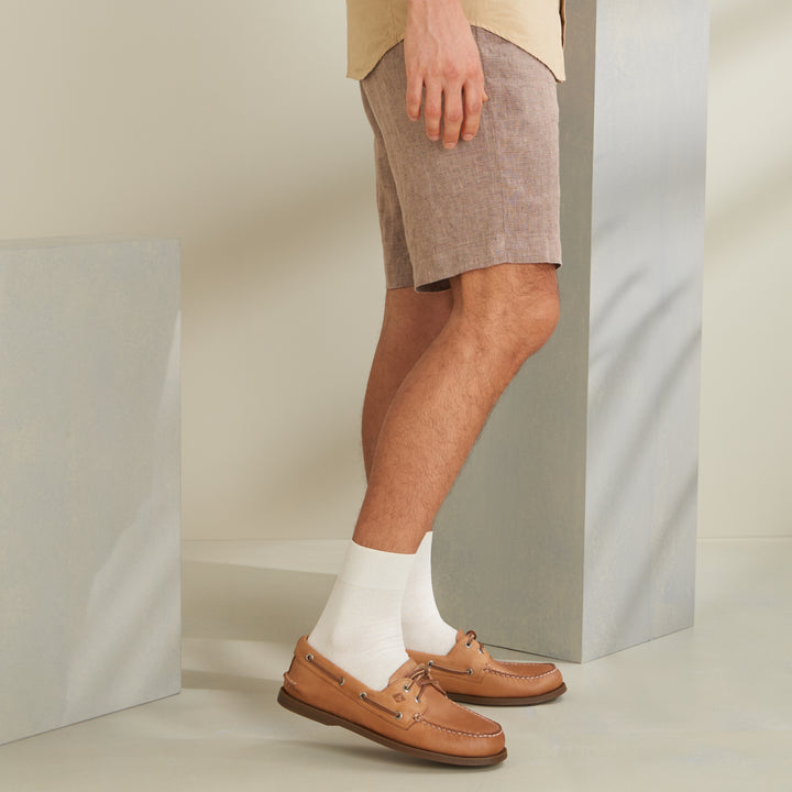 Washi Short Crew Socks - White