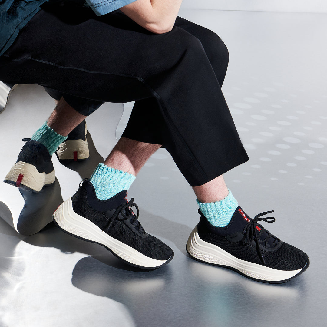 Cotton Pile Short Crew Socks - LightGreen (MEN)
