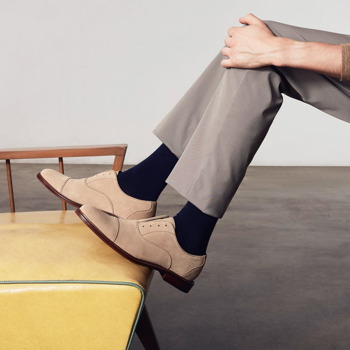 Extra Fine Merino Crew Socks - Navy