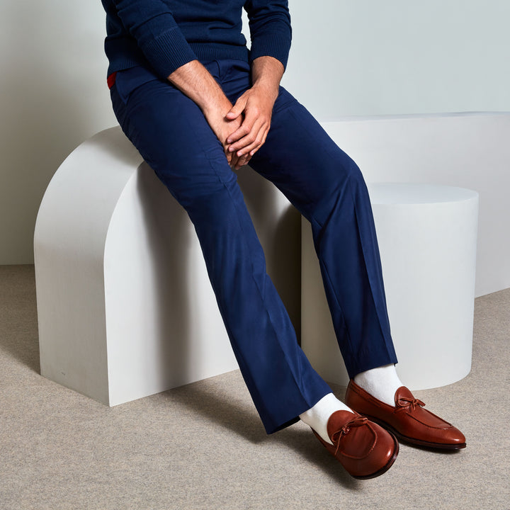 Extra Fine Merino Crew Socks - White