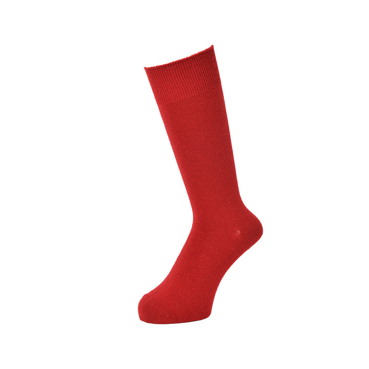 Extra Fine Merino Crew Socks - Red