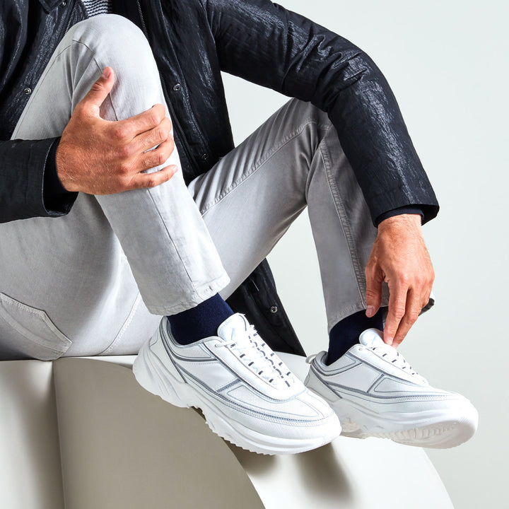 Extra Fine Merino Crew Socks - Navy