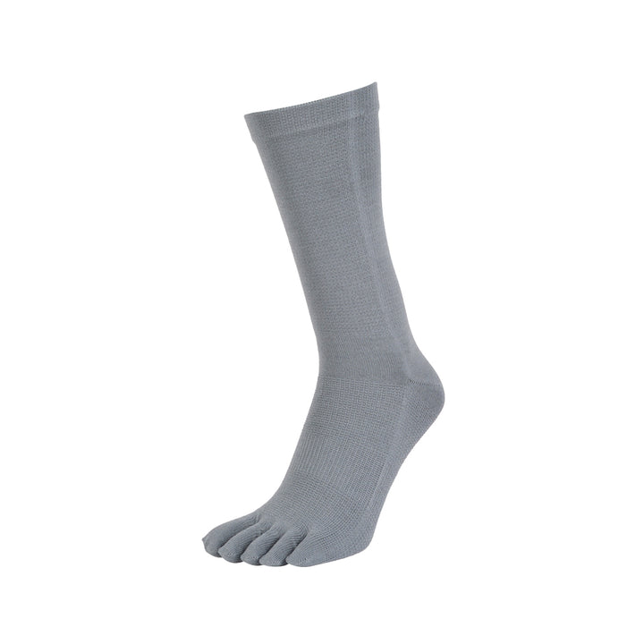 Soft-Fit Cuff Toe Crew Socks - Grey