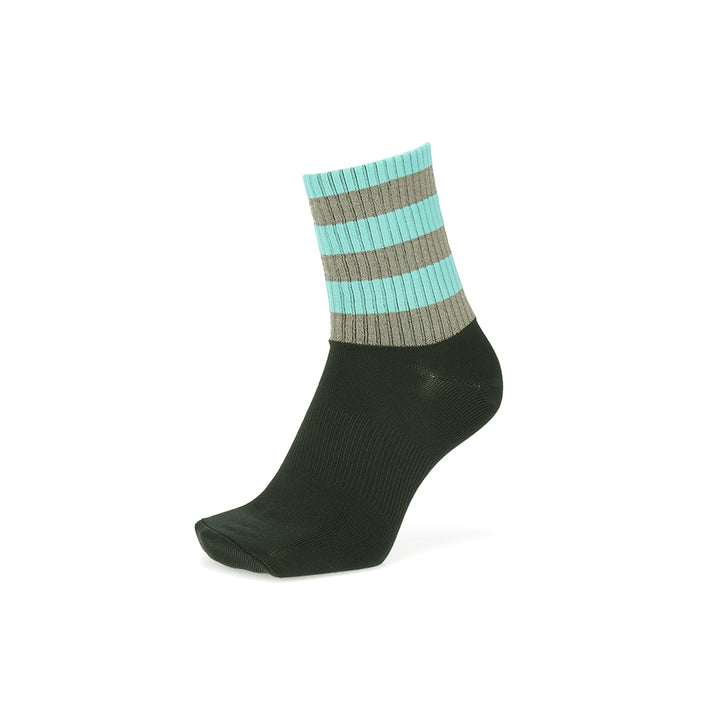 Striped Reflector Crew Socks - SkyBlue (MEN)