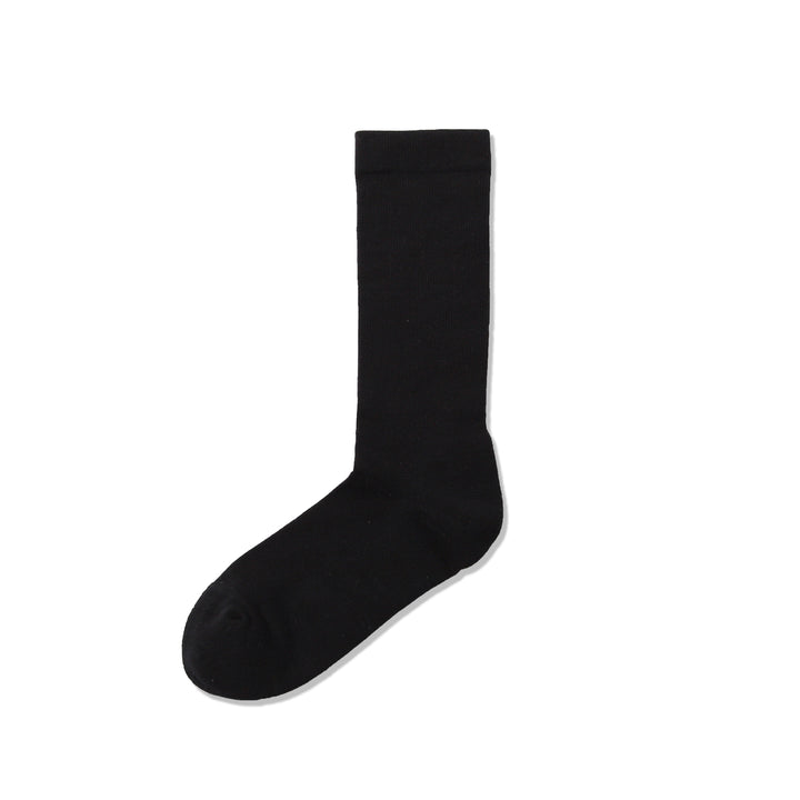 High-Standard Cotton Pile Crew Socks - Black