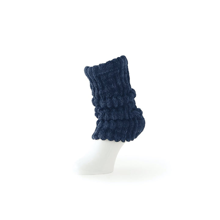 Merino-Silk Leg Warmers - Navy
