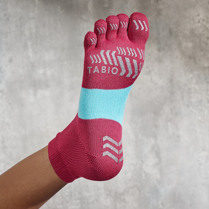 Signature Run Toe Socks - DarkRed (WOMEN)