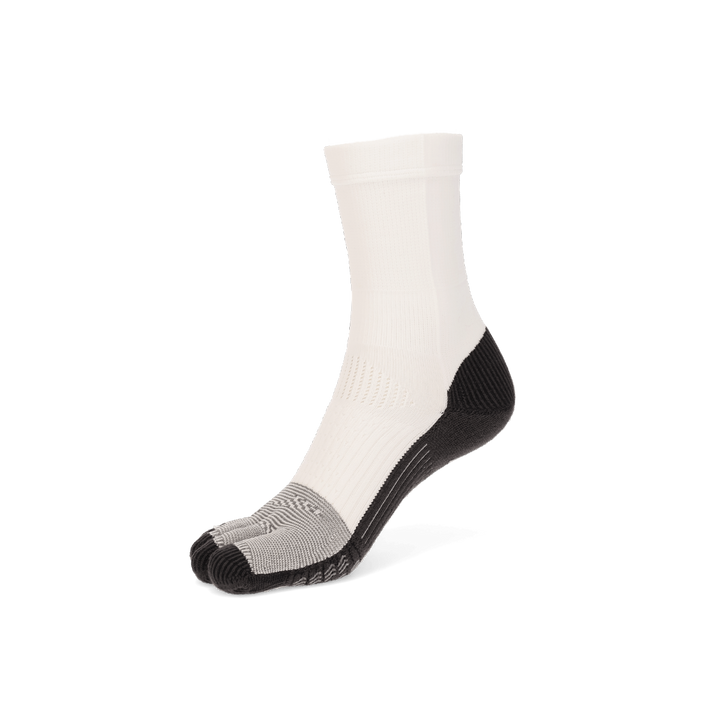 Soccer/Football Toe Crew Socks - White (WOMEN)