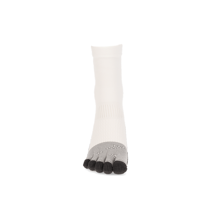 Soccer/Football Toe Crew Socks - White (WOMEN)